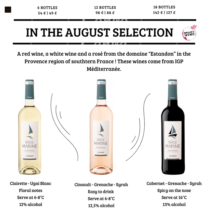 In the August Selection - Brise Marine Wines from Provence, France
