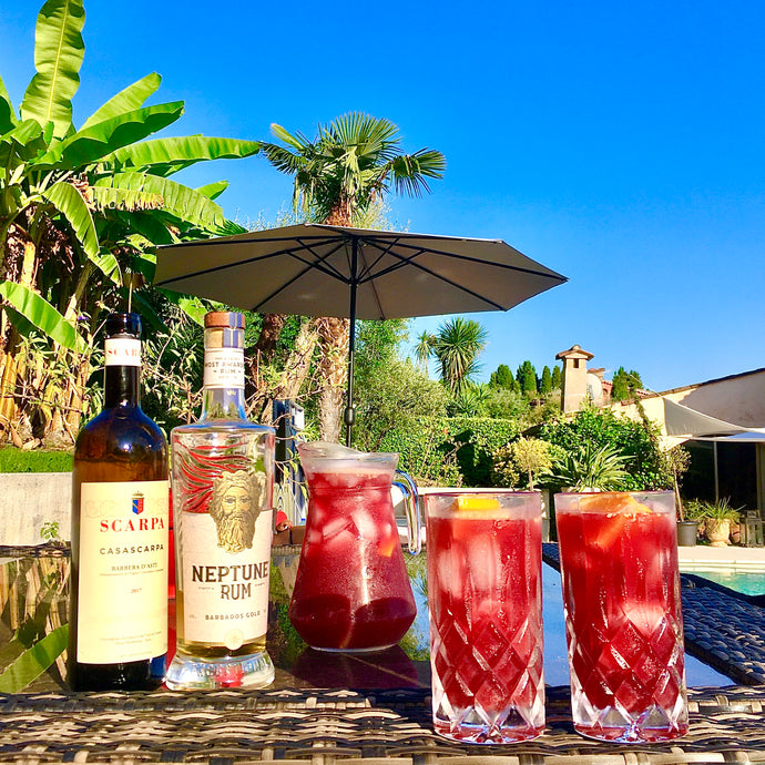 An International Sangria Recipe featuring our August partner Neptune Rum Gold