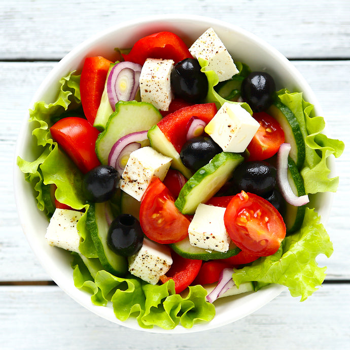 Marrying Rosé Wine with Authentic Greek Salad and Homemade Vinaigrette